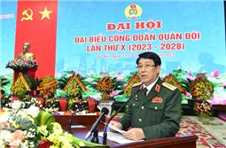 Khai mạc trọng thể Đại hội đại biểu Công đoàn Quân đội lần thứ X (2023-2028)